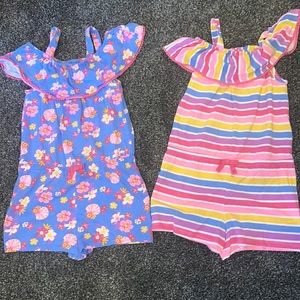 2 new w/o tags girls rompers